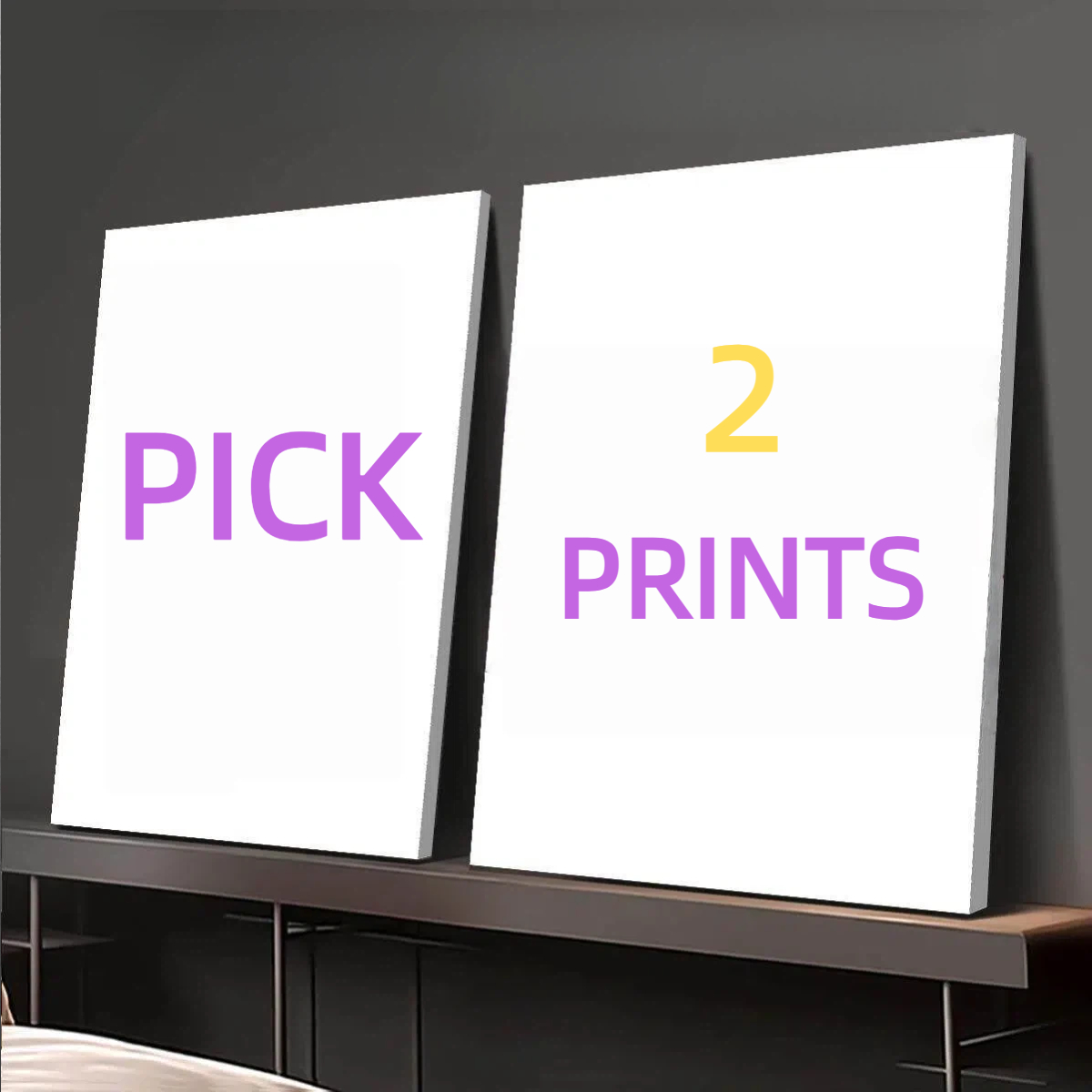 Custom Map Poster - 2pcs/set of custom canvas photo wall