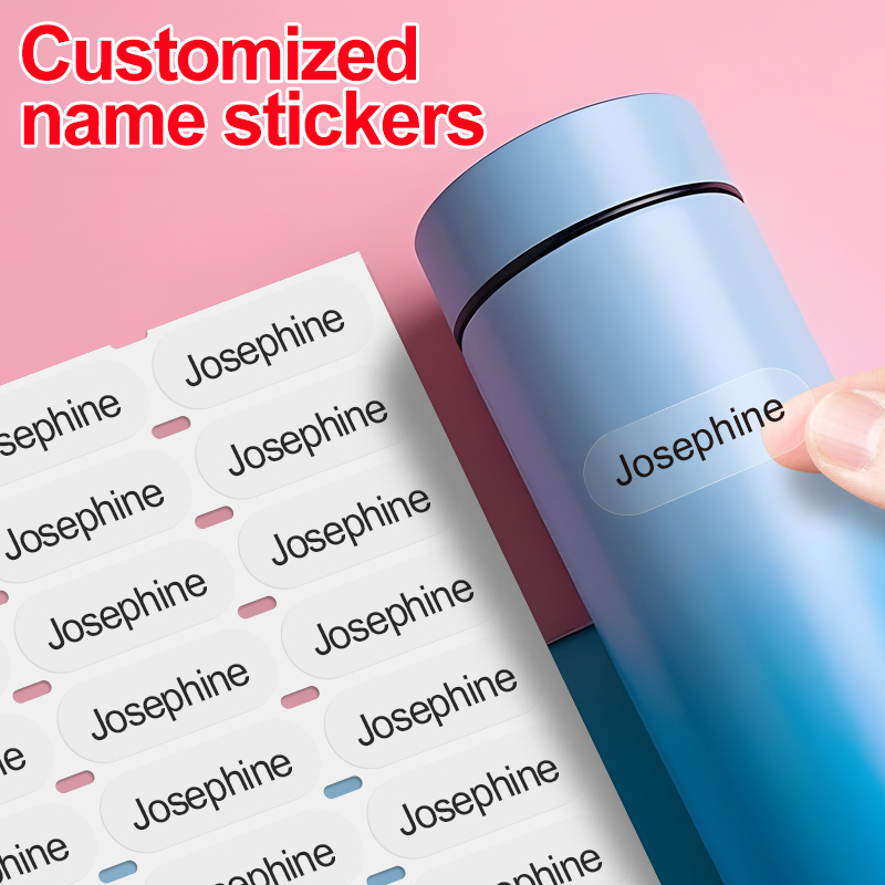 Personalized Name Box - ‌Custom Clear Name Tags for School-Waterproof