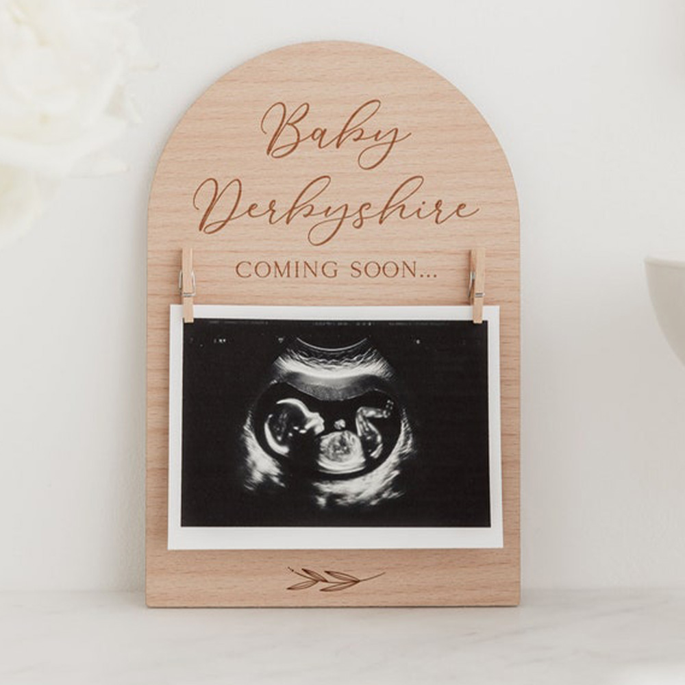 Personalised Pregnancy Announc - Engraved Wood Frame recensie en prijs
