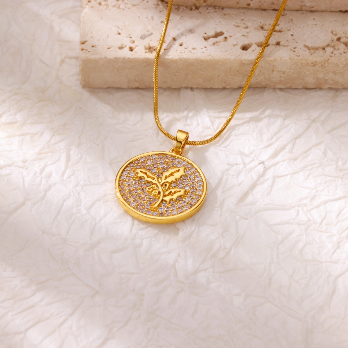 Zircon Flower Necklaces For Wo - Birth Flower Necklace recensie en prijs