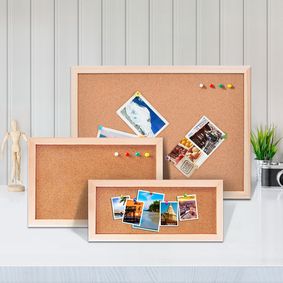 Vintage Pine Wood Frame Cork B - Engraved Wood Frame recensie en prijs