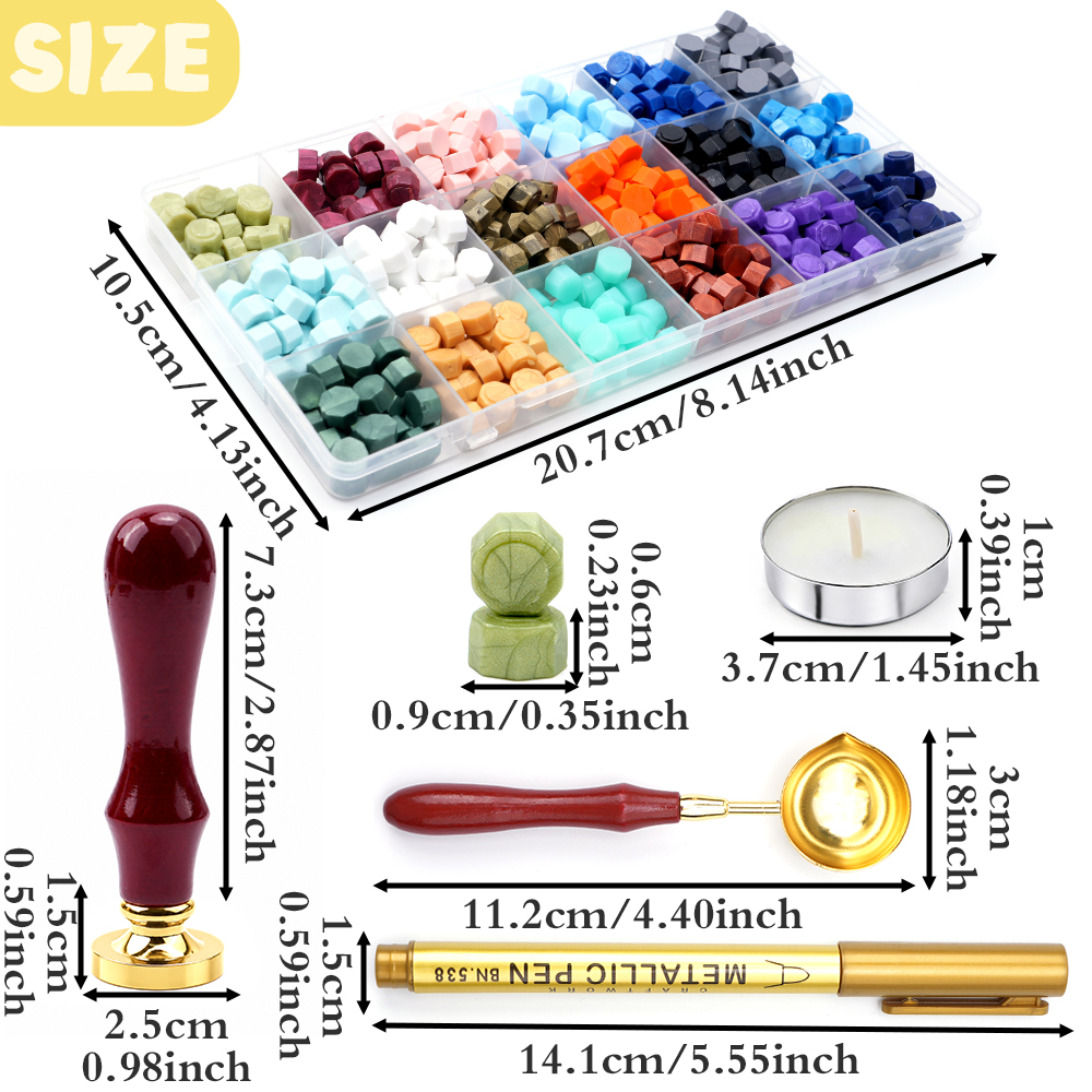 Letter M Wax Seal Stamp Kit wi - Wax Seal Letter Kit recensie en prijs