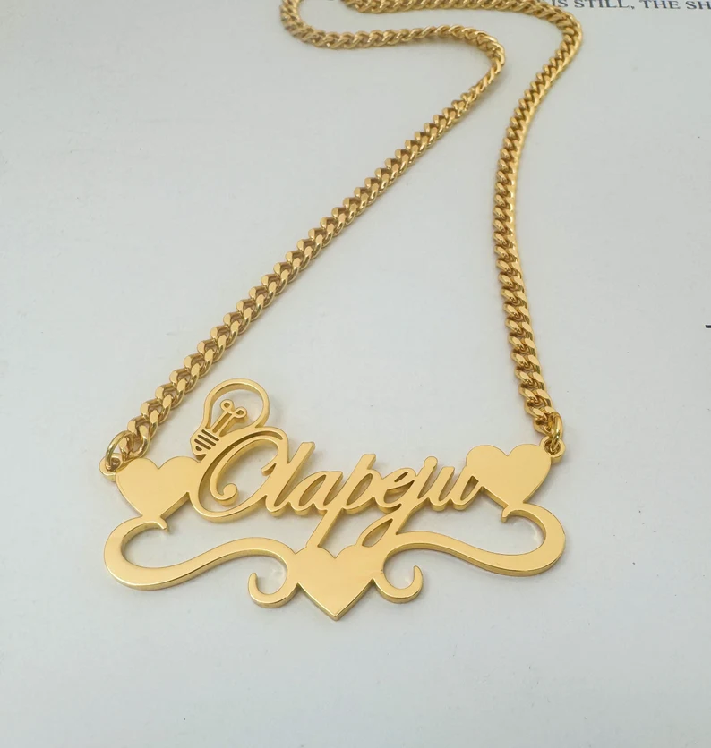 Handcrafted Gold Color Name Ne - Name Necklace Custom recensie en prijs