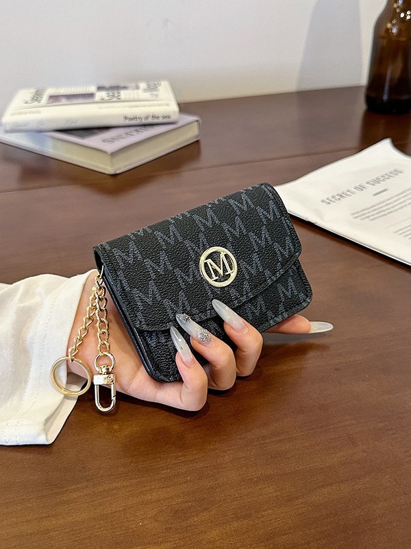 Retro Monogram Print Faux Leat - Monogram Keychain Leather recensie en prijs