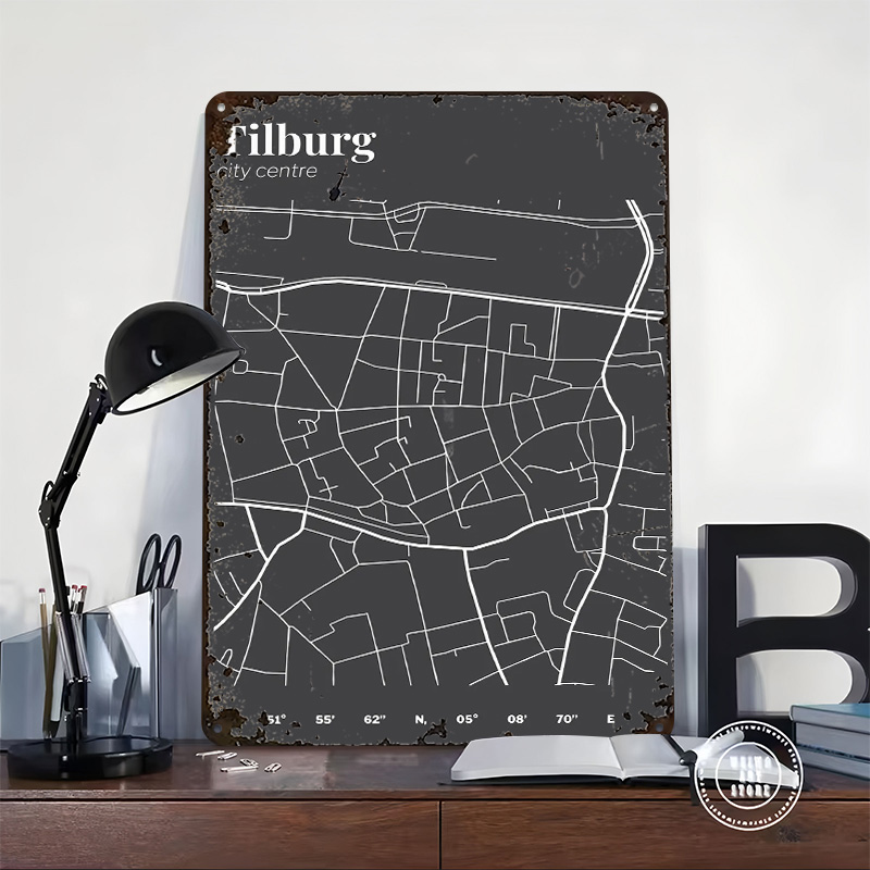 Tilburg City Centre Map Printe - Custom Map Poster recensie en prijs