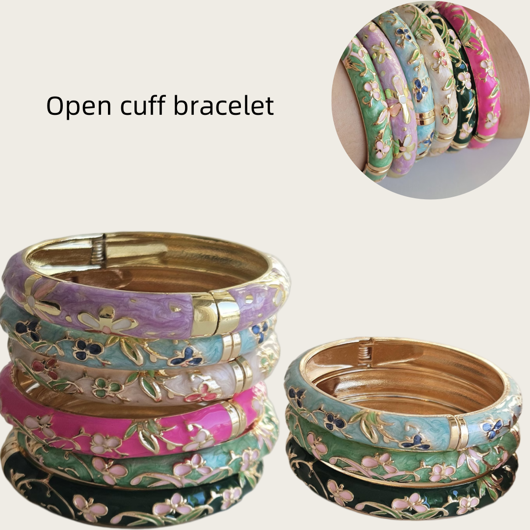 Open cuff bangle Enamel floral - Coordinates Bracelet recensie en prijs