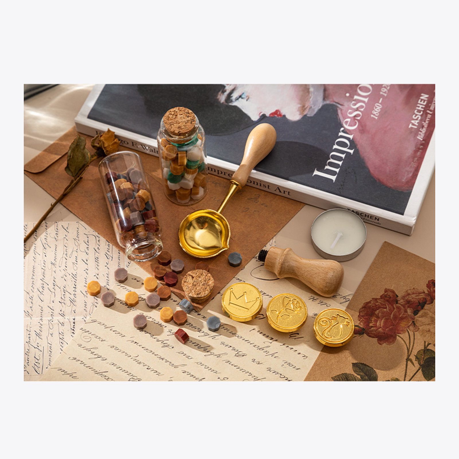 【HOT】Wax Seal Stamp Kit with 3 - Wax Seal Letter Kit recensie en prijs