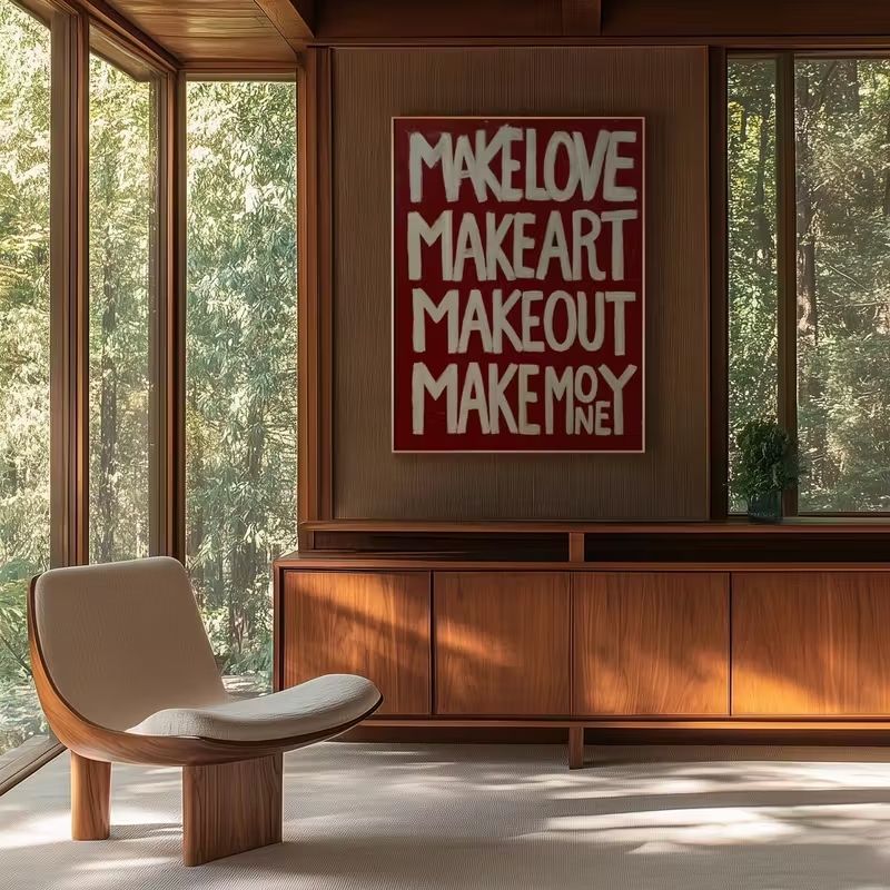 Modern,Retro Self Made Love Ki - Custom Map Poster recensie en prijs