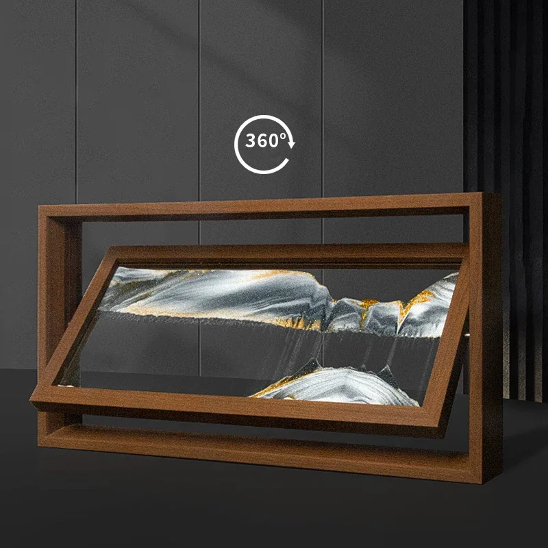 3D Rotatable Sandscape Moving  - Engraved Wood Frame recensie en prijs
