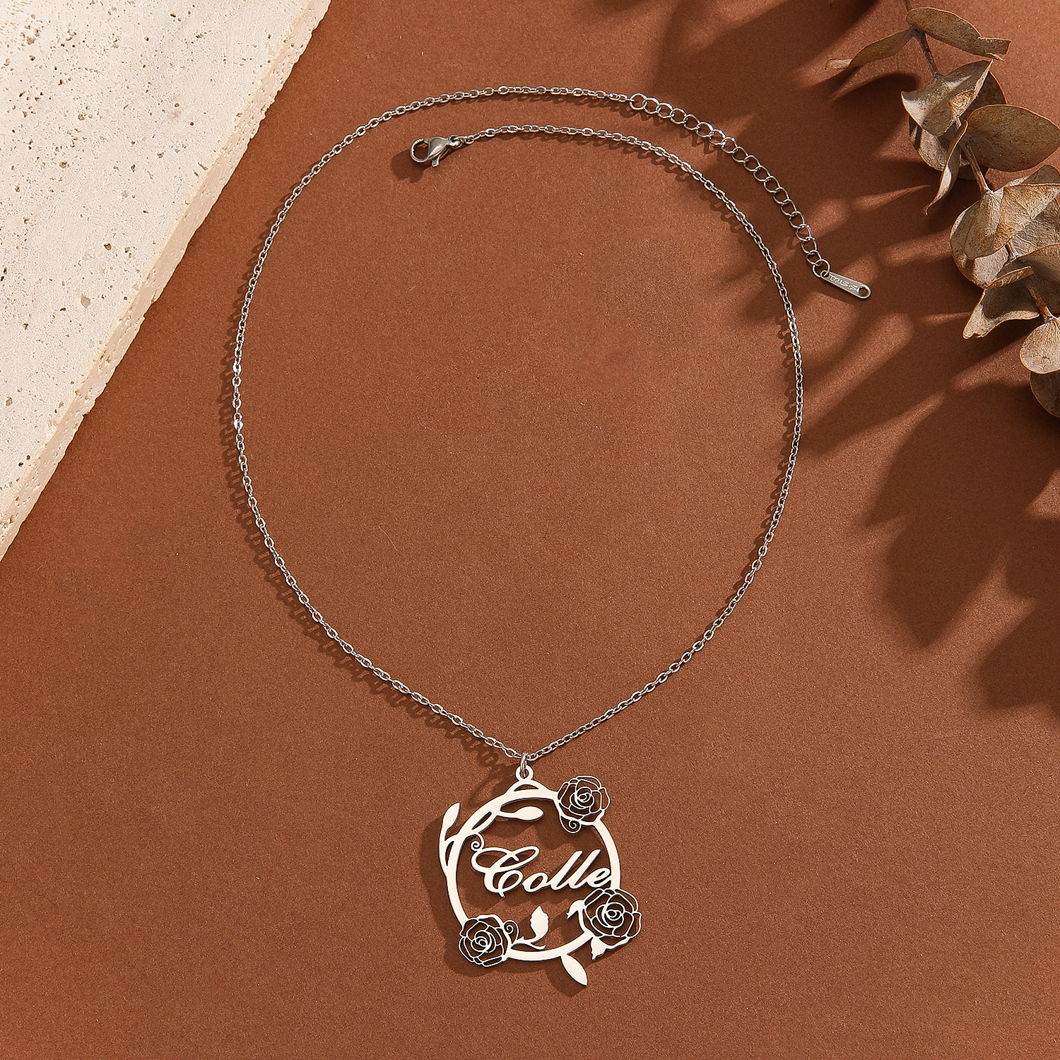 1pc Custom Rose Flower Name Ne - Name Necklace Custom recensie en prijs