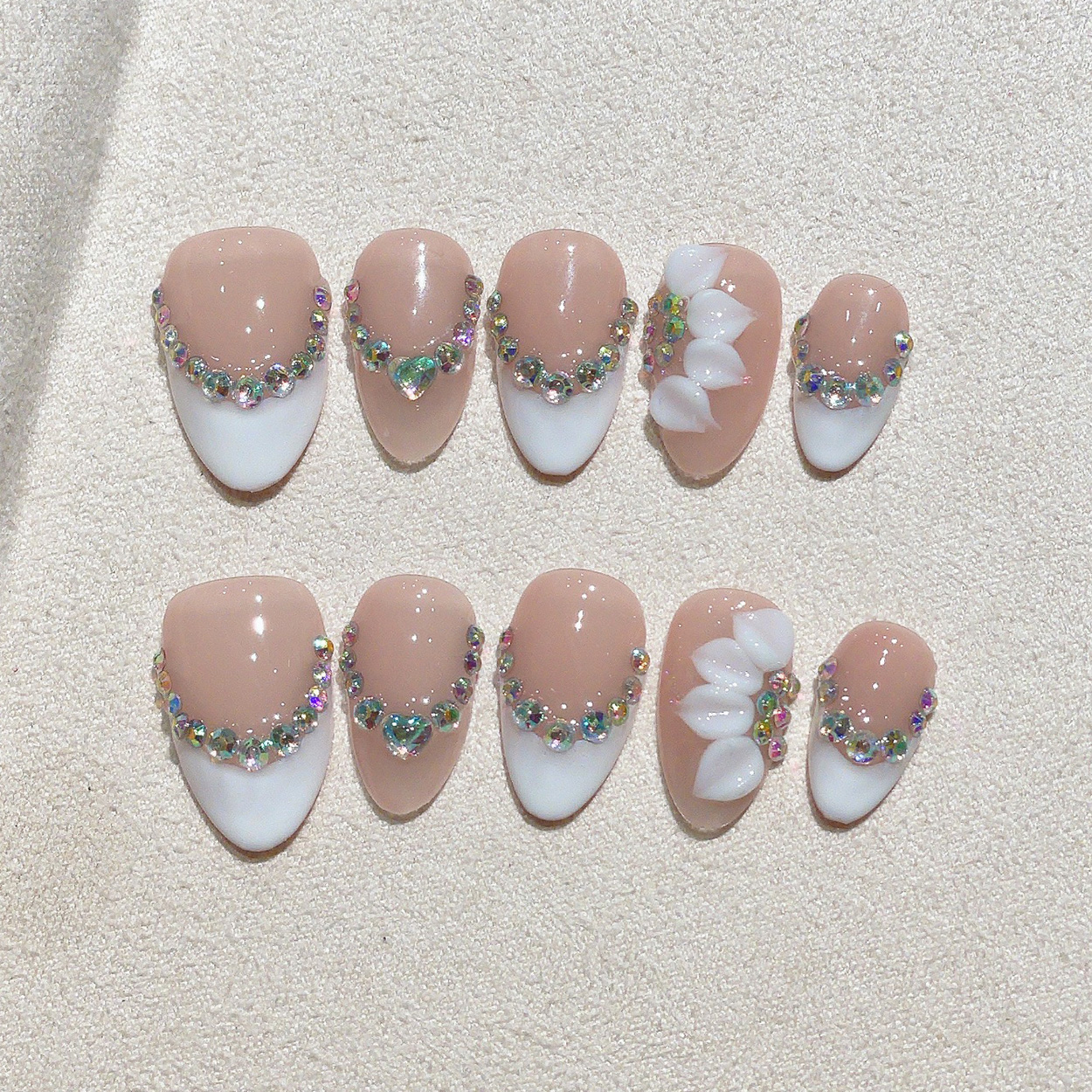 10pcs Short Almond Handmade Pr - Pressed Flower Art recensie en prijs
