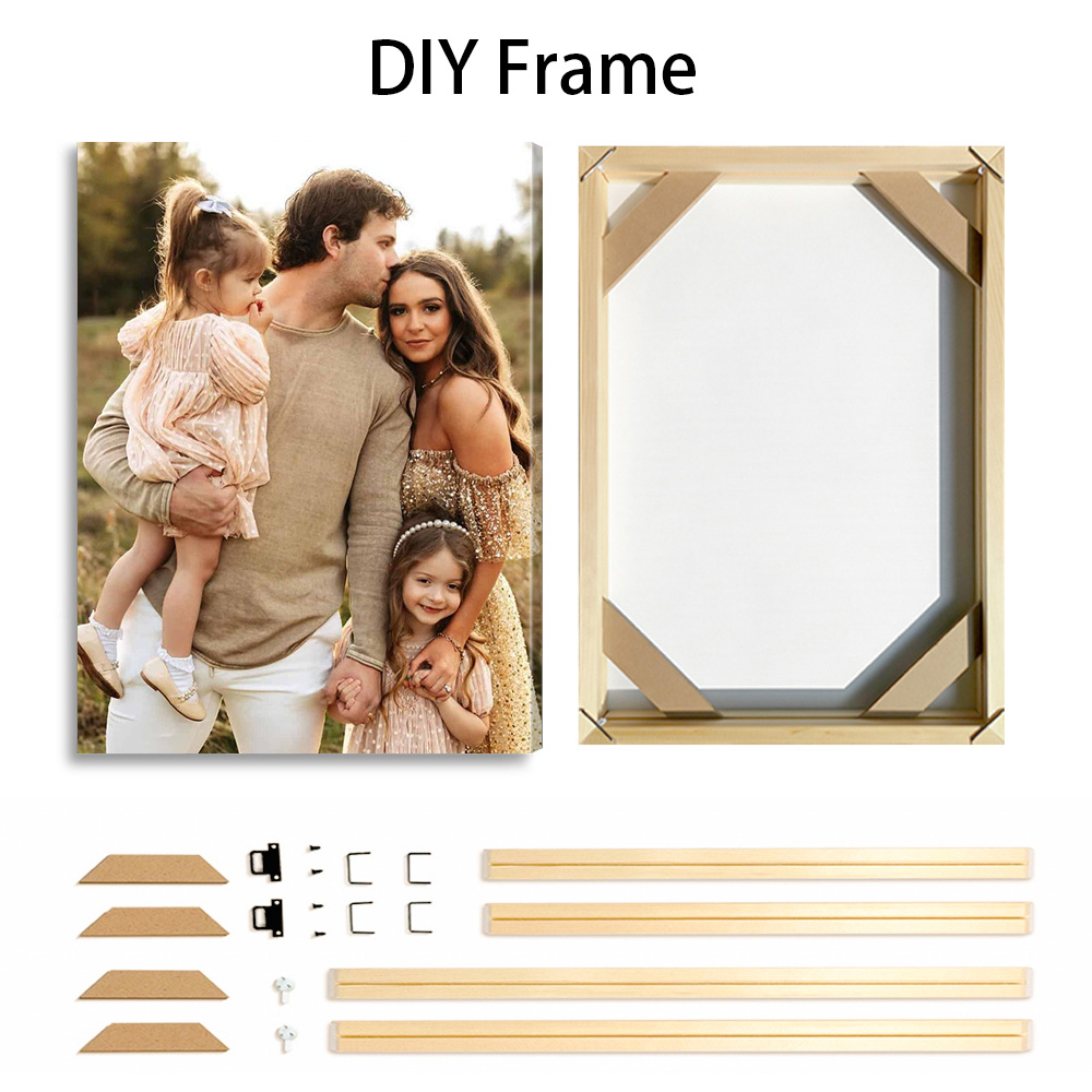 1 Pc Customized Photos on Canv - Engraved Wood Frame recensie en prijs