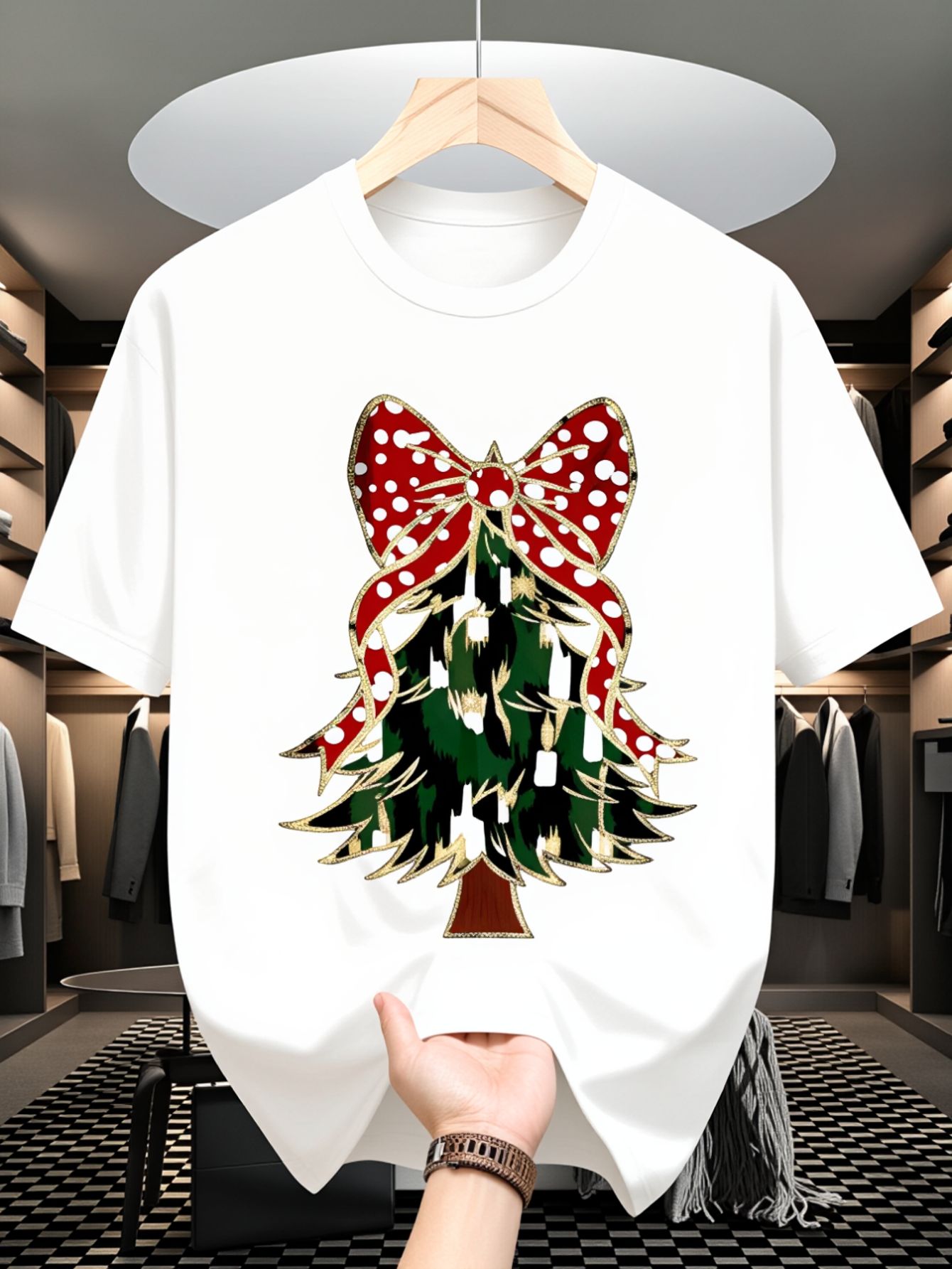 Men's T-Shirt, Christmas Tree  - Family Tree Print recensie en prijs