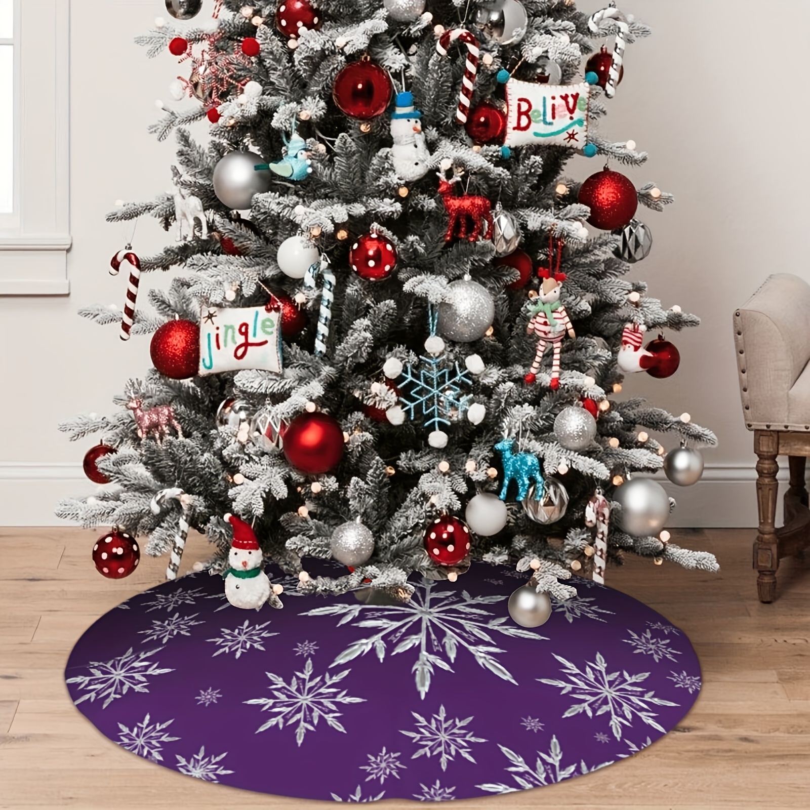 VIKAMA Deep Purple Snowflake P - Family Tree Print recensie en prijs