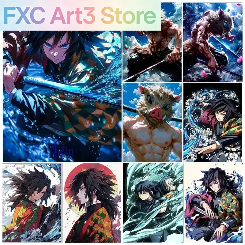 Frameless,1PCS Demon Slayer Fu - Photo Mosaic Print recensie en prijs