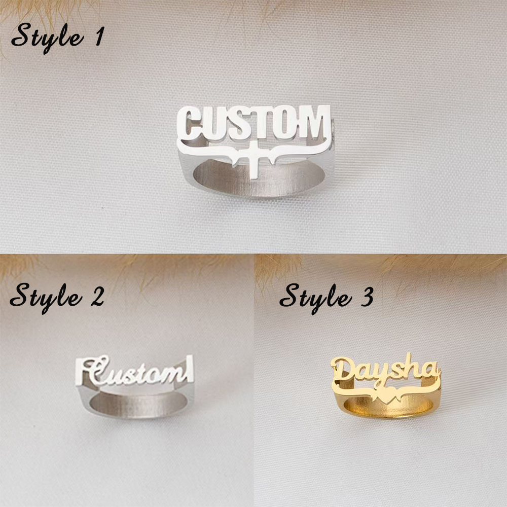 Customized Name Rings, Persona - Initial Ring Custom recensie en prijs