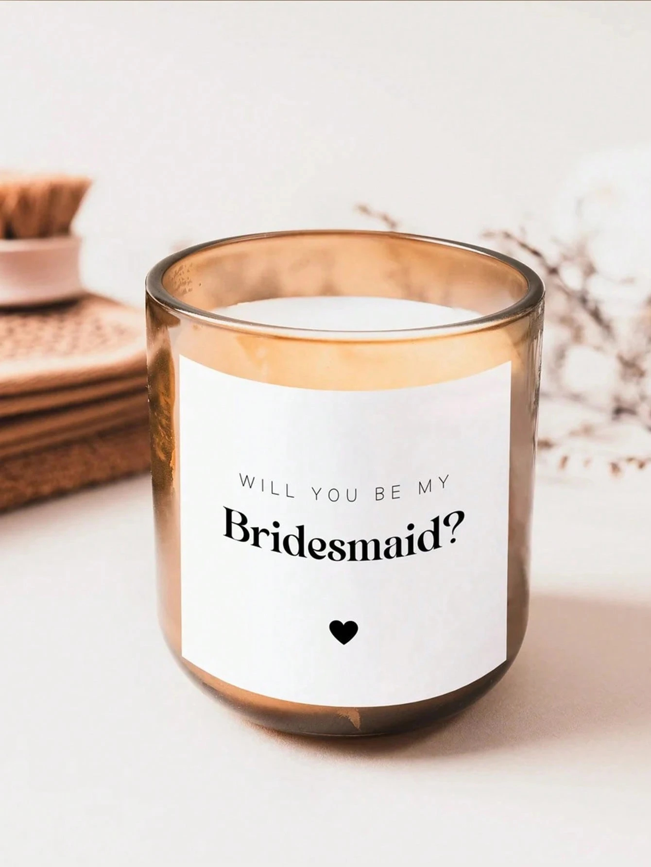 Custom Candle Label Will You B - Personalised Candle Label recensie en prijs