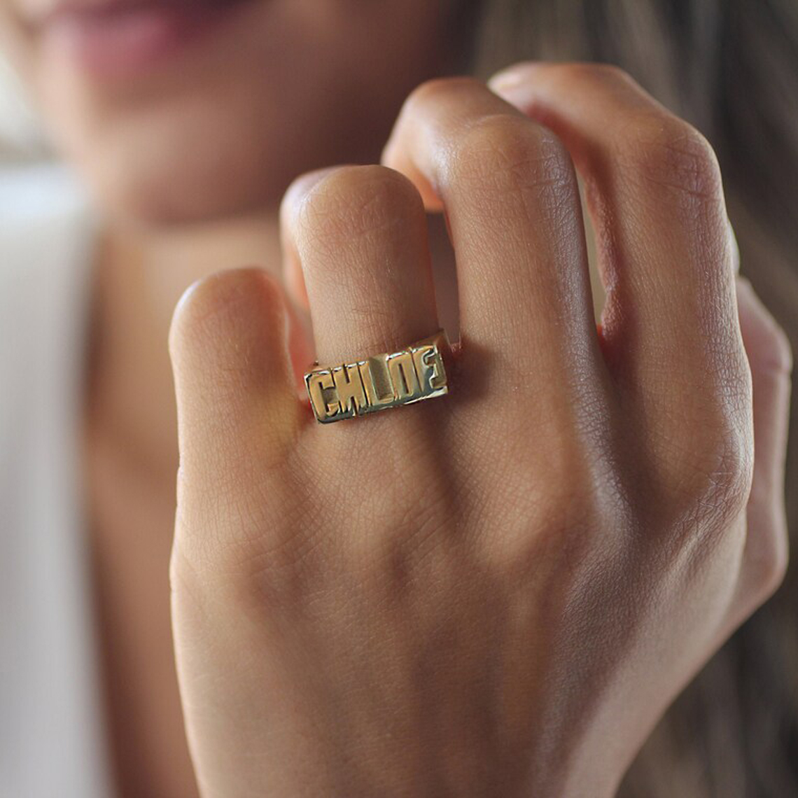 Custom Gold Gothic Rings for M - Initial Ring Custom recensie en prijs