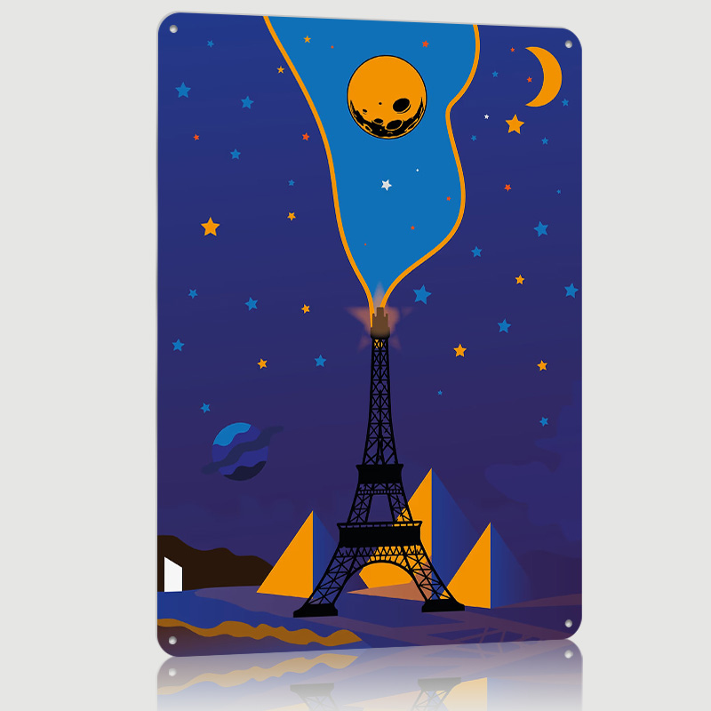 Eiffel Tower Night Sky Poster  - Custom Night Sky recensie en prijs