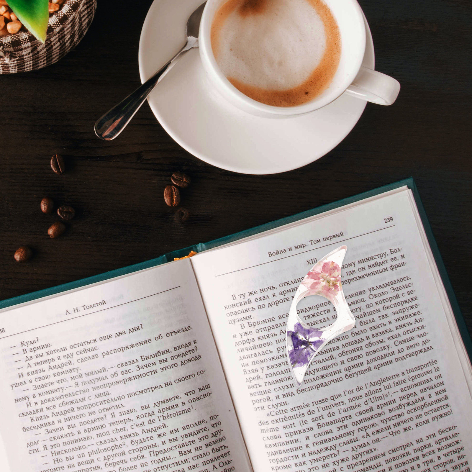 Artistic Resin Thumb Bookmark  - Dried Flower Bookmark recensie en prijs