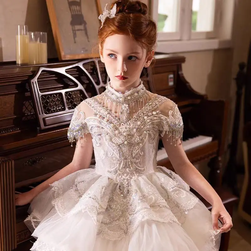 Custom Flower Girl Dress Weddi - Birth Flower Necklace recensie en prijs
