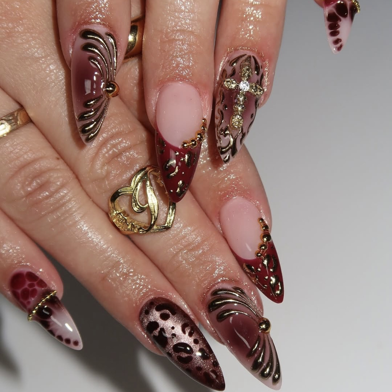 Medium fake nails for women gr - Pressed Flower Art recensie en prijs