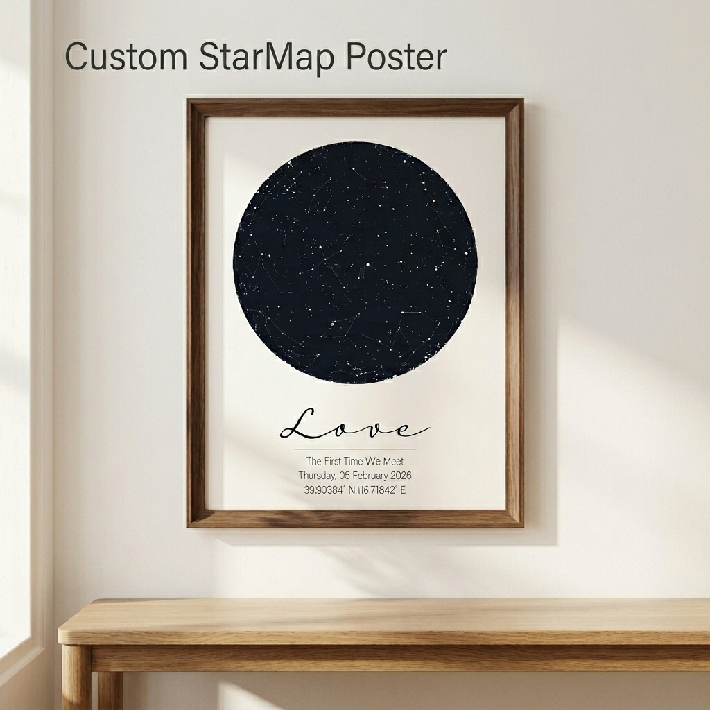Personalized Star Map Print Cu - Custom Star Map recensie en prijs