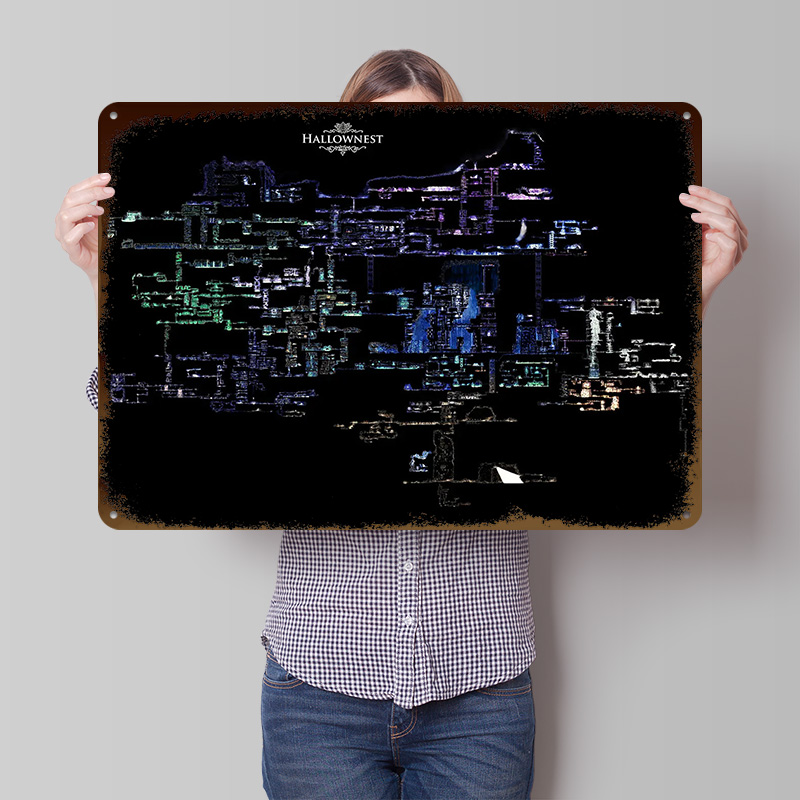 Hollow Knight Hallownest Map L - Custom Map Poster recensie en prijs