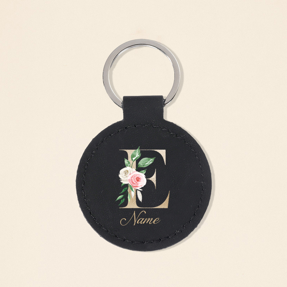 Personalized Initial with Name - Monogram Keychain Leather recensie en prijs