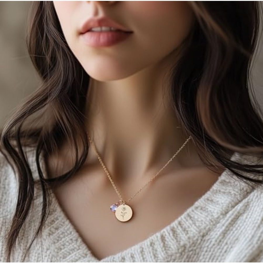 Birth Flower Necklaces for Wom - Birth Flower Necklace recensie en prijs