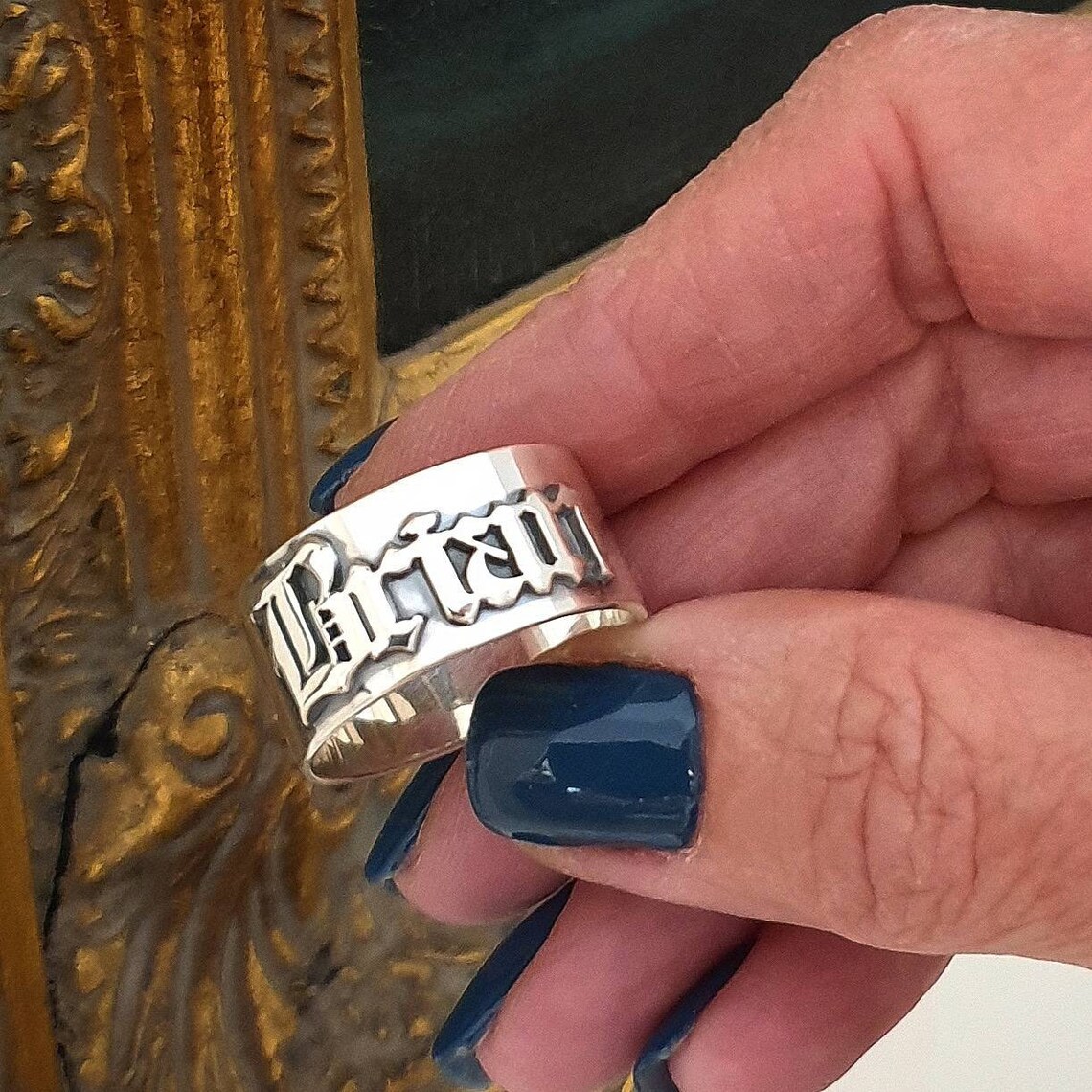 12MM Men' Gothic Rings Persona - Initial Ring Custom recensie en prijs