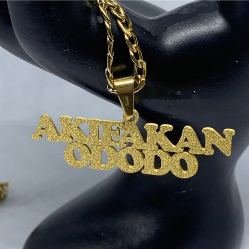 Custom Frosted Name Necklace f - Name Necklace Custom recensie en prijs