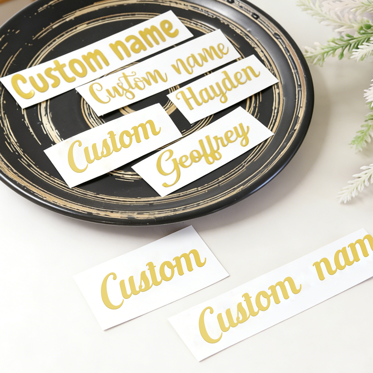Custom name stickers, custom g - Personalised Candle Label recensie en prijs